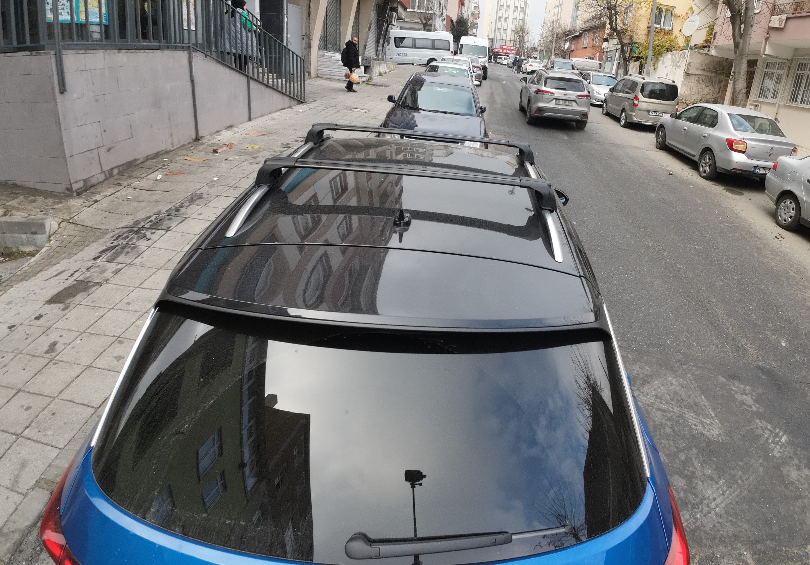 For Volkswagen T-Roc 2017-2025 Roof Rack Cross Bar Raised Rail Alu Black For Volkswagen T-Roc 2017-2025 Roof Rack Cross Bar Raised Rail Alu Black